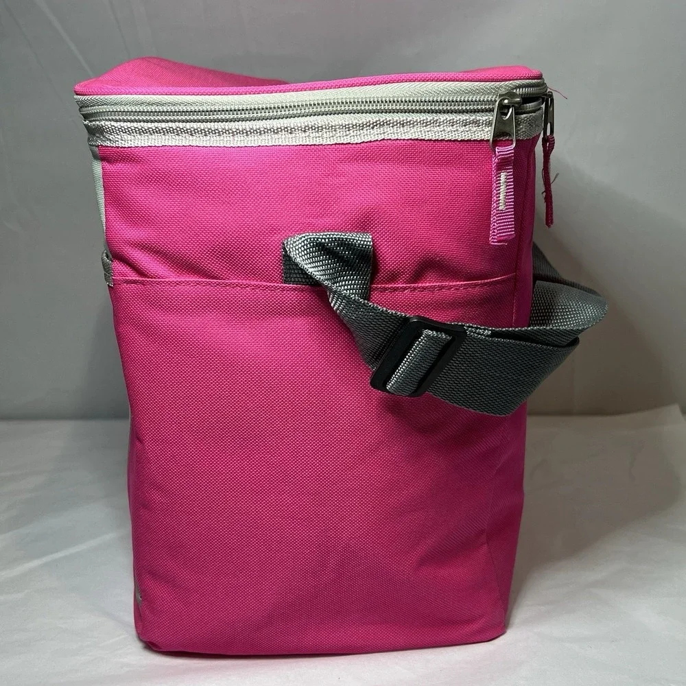 Arizona Blue Arctic Pak Insulated Lunch Bag  XLarge Zippered Shoulder Strap Pink
